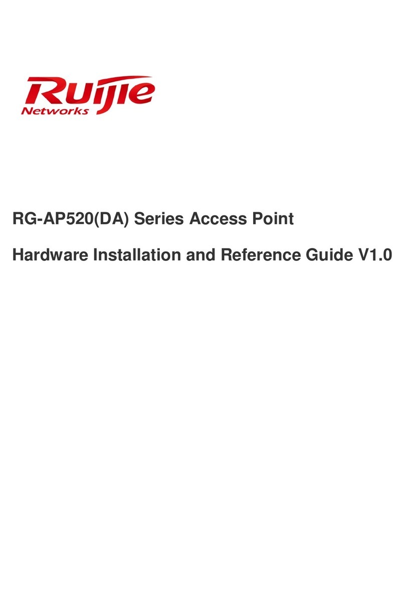 Ruijie Networks RG-AP520(DA) Series Installation and operating manual