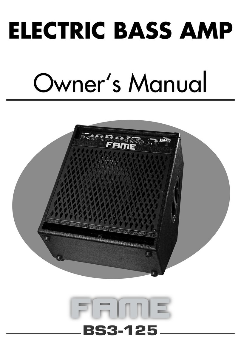 FAME BS3-125 owner's manual