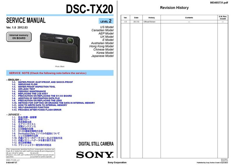 Sony Cyber-shot DSC-TX20 User manual
