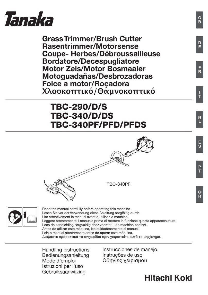Hitachi Koki TBC-290 Handling instructions