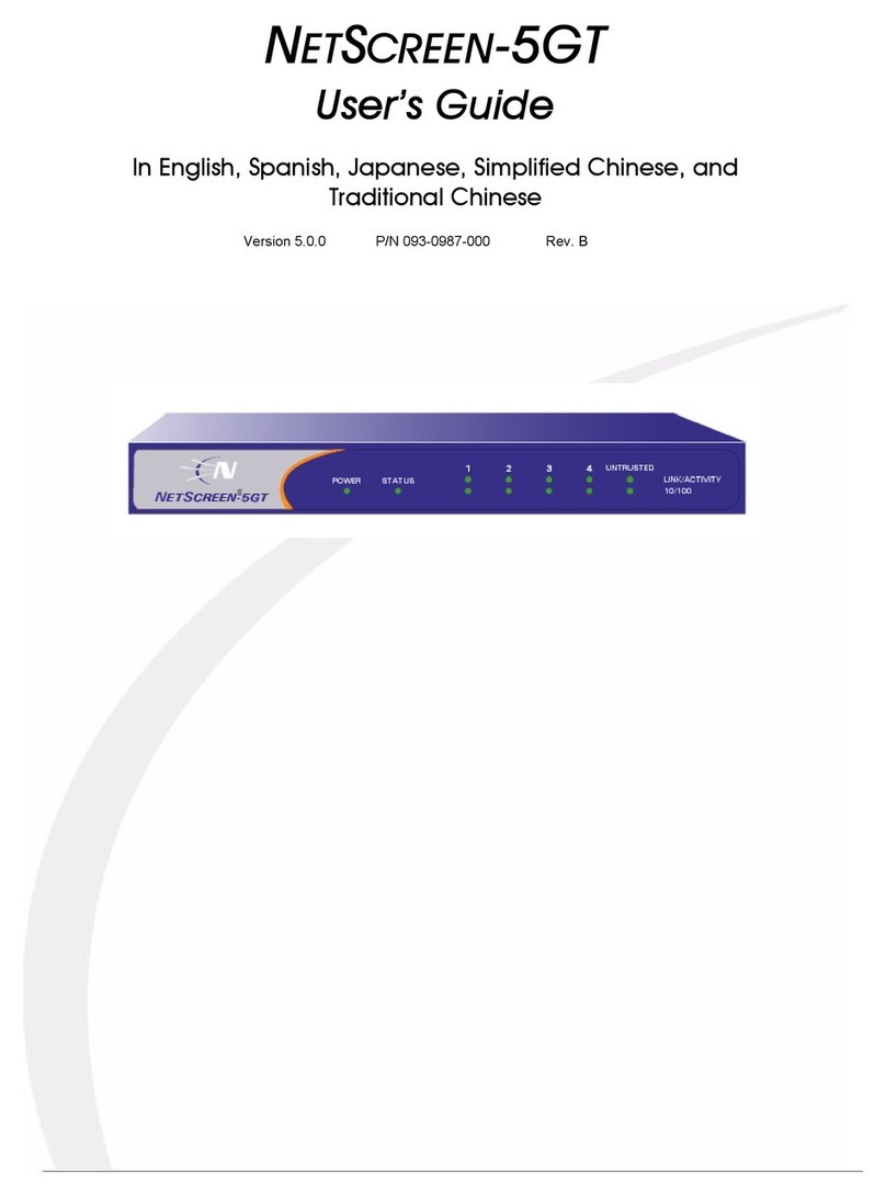 NetScreen Technologies 5GT User manual