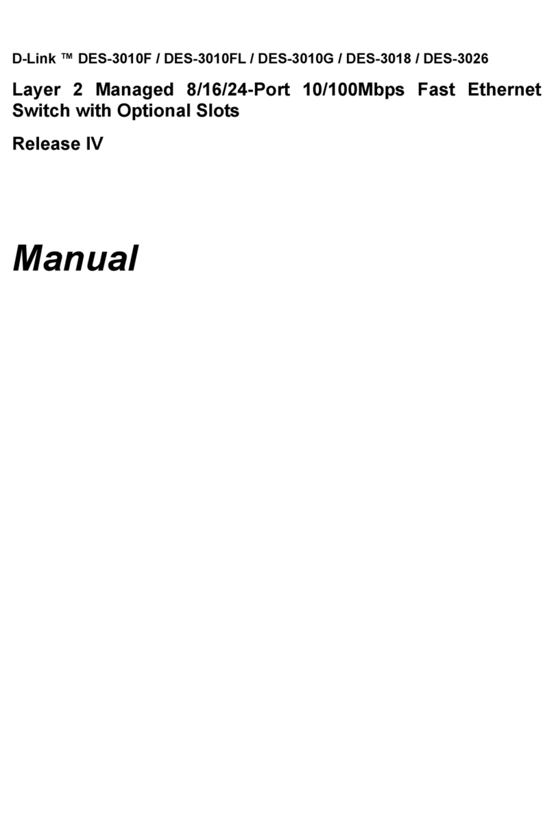 D-Link DES-3010F User manual