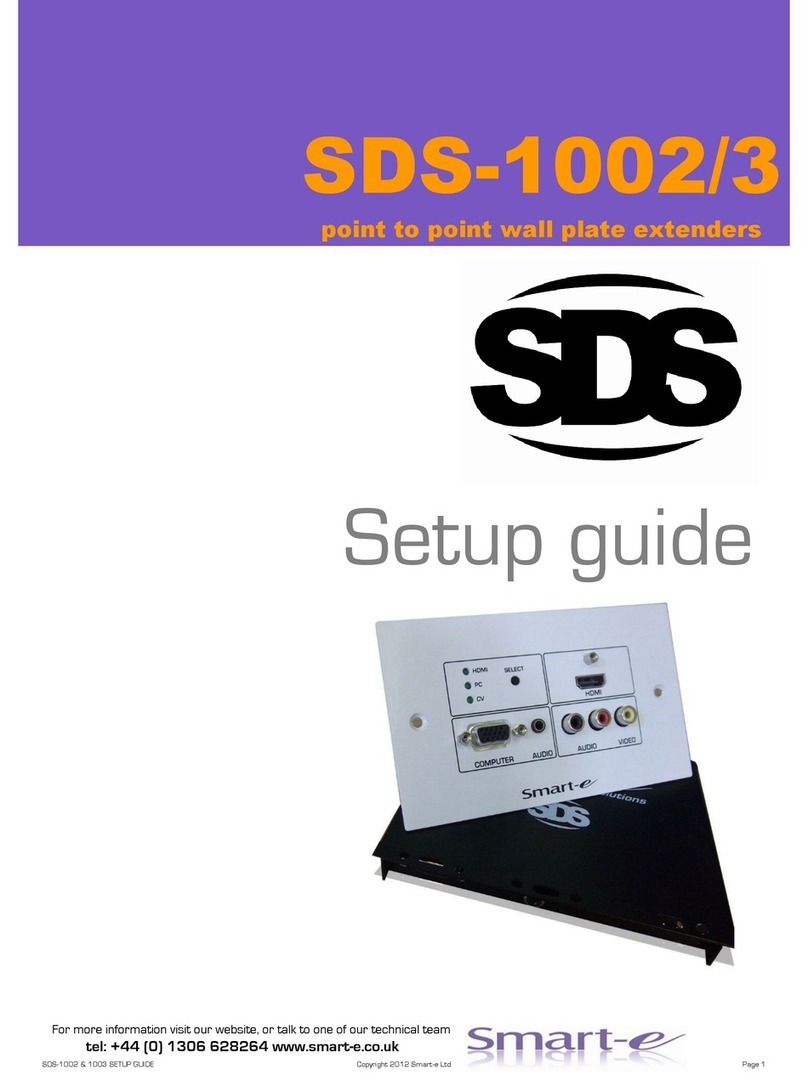 Smarte SDS-1002 User manual