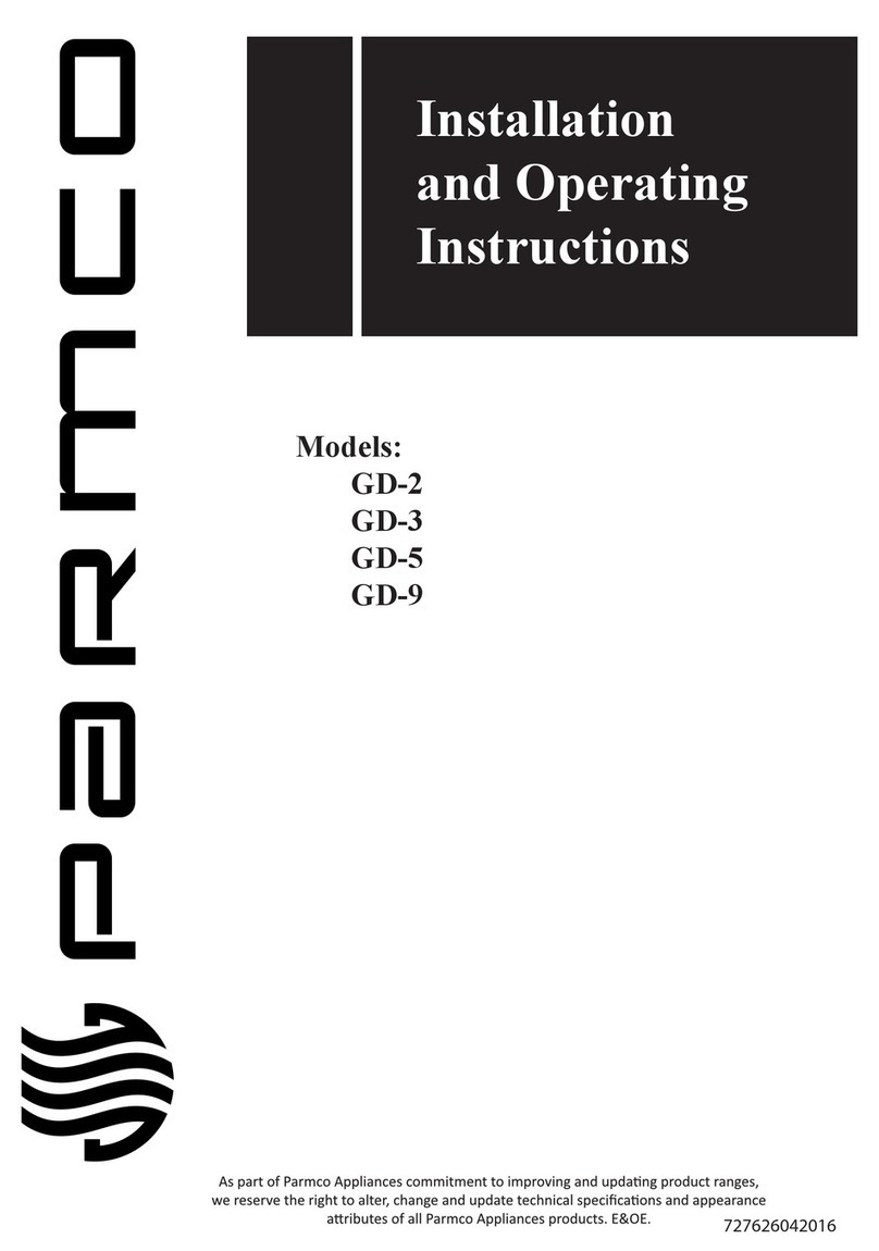 Parmco GD-2 Installation and operating instructions