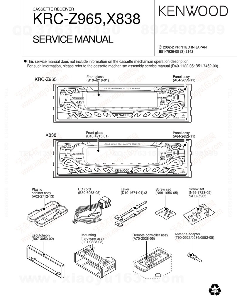 Kenwood KRC-Z965 Service manual
