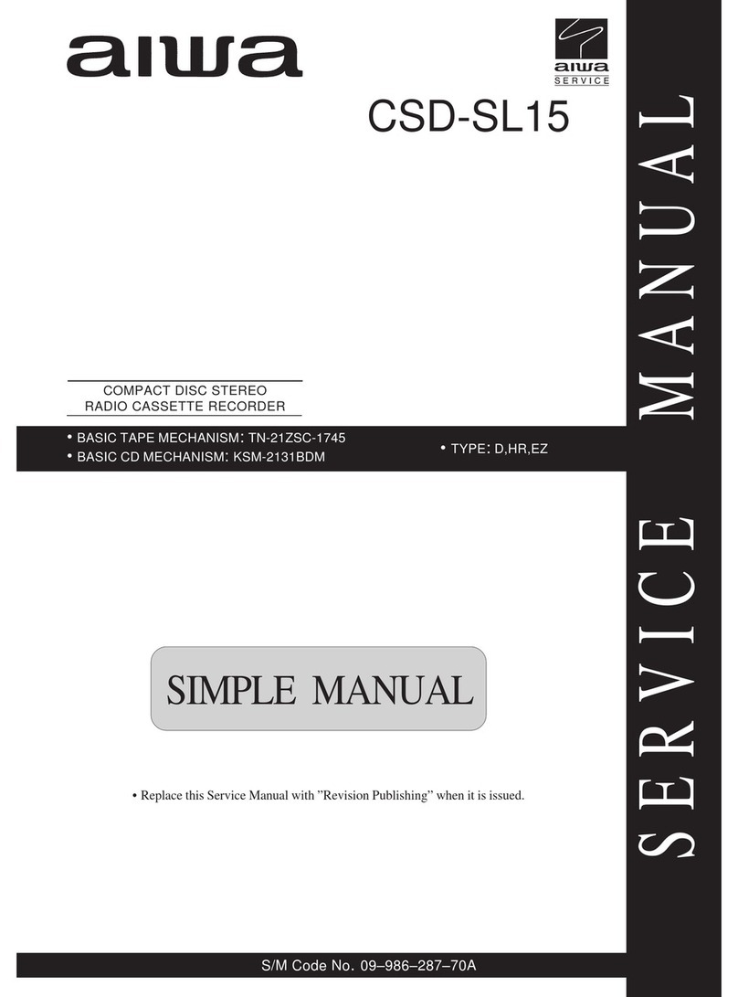 Aiwa CSD-SL15 User manual