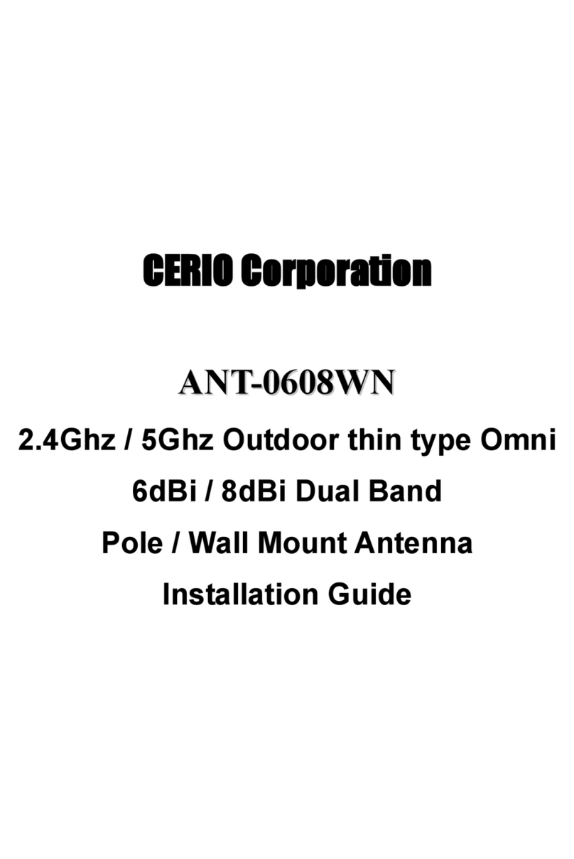 Cerio ANT-0608WN installation guide Cerio ANT-0608WN installation guide