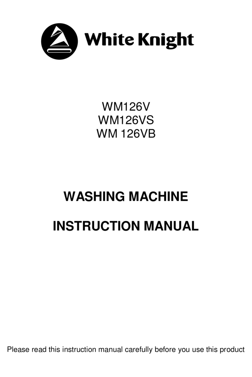 White Knight WM126V instruction manual