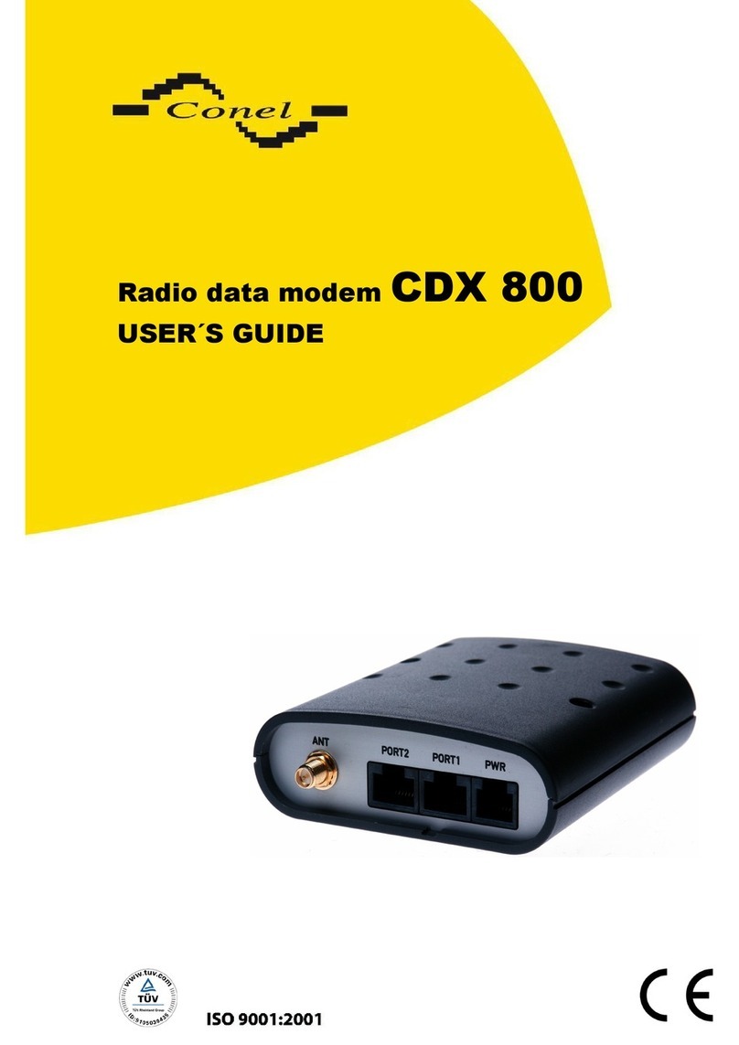Conel CDX 800 user guide