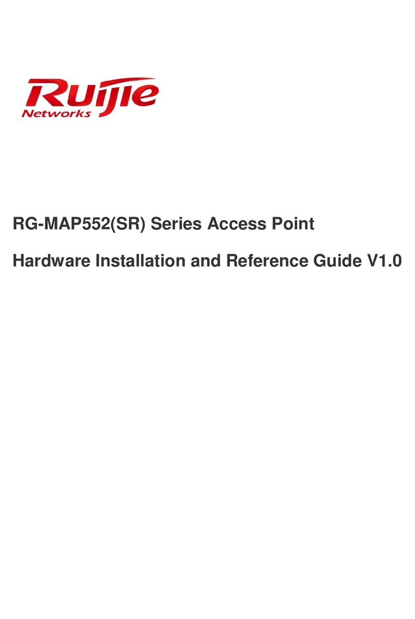 Ruijie Networks RG-MAP552(SR) series Installation and reference guide Ruijie Networks RG-MAP552(SR) series Installation and reference guide
