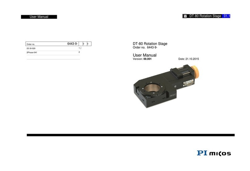 PI Micos dt-80 user manual