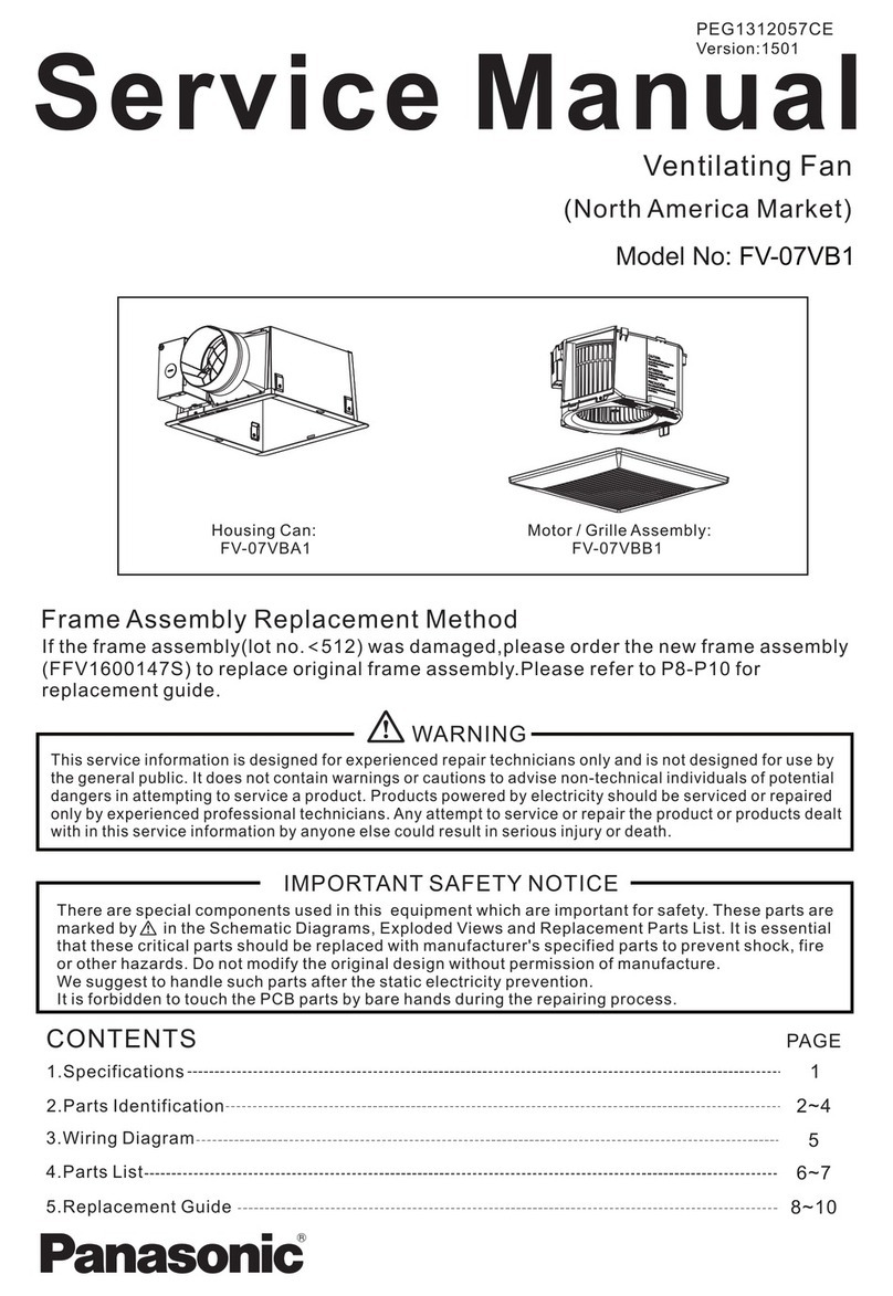 Panasonic FV-07VB1 User manual