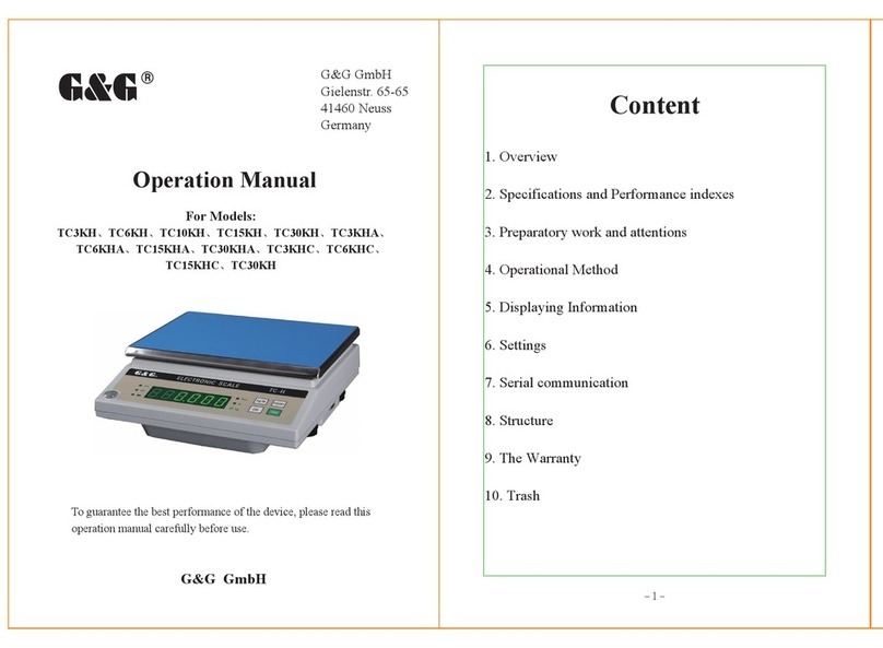 G&G TC3KH User manual