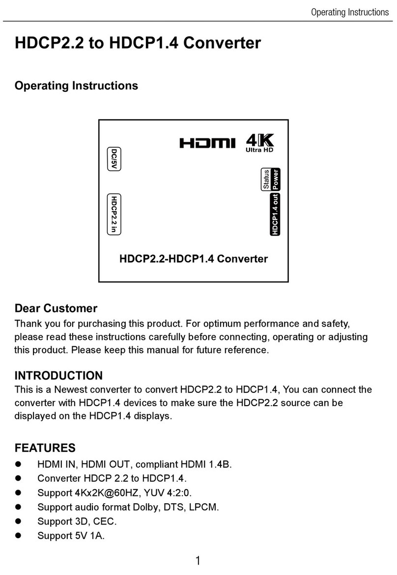 SFX HDCP2.2 operating instructions