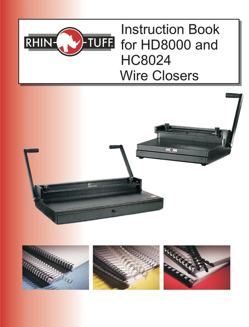 Rhin-O-Tuff HD8000 User manual Rhin-O-Tuff HD8000 User manual
