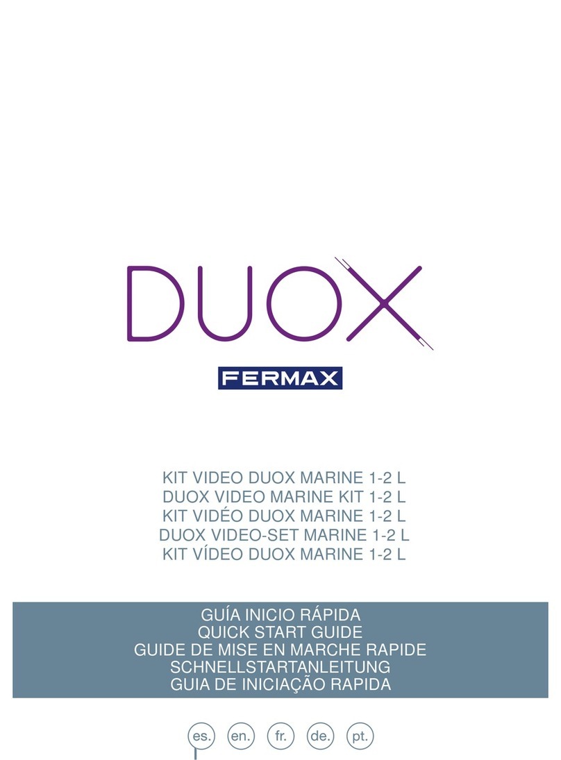 Fermax DUOX VIDEO MARINE KIT 1-2 L User manual