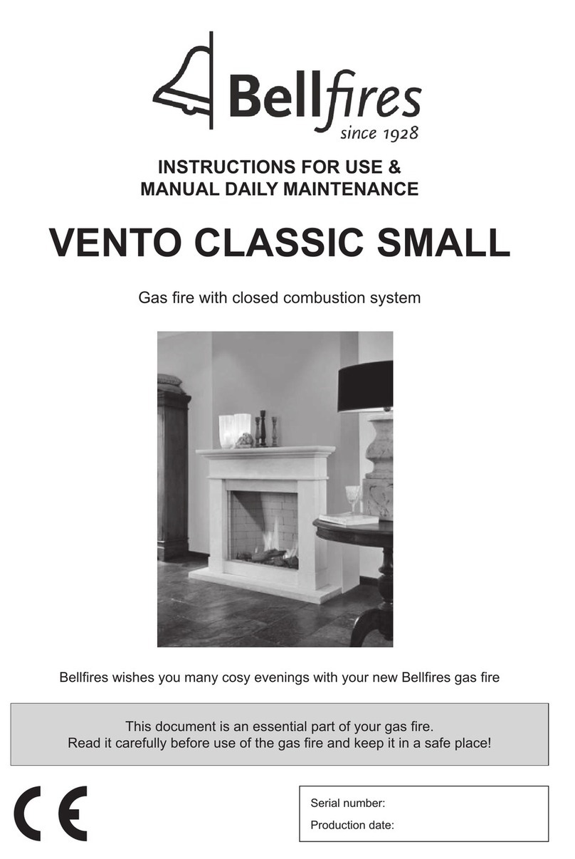 Bellfires VENTO CLASSIC SMALL Instructions for use & manual daily maintenance