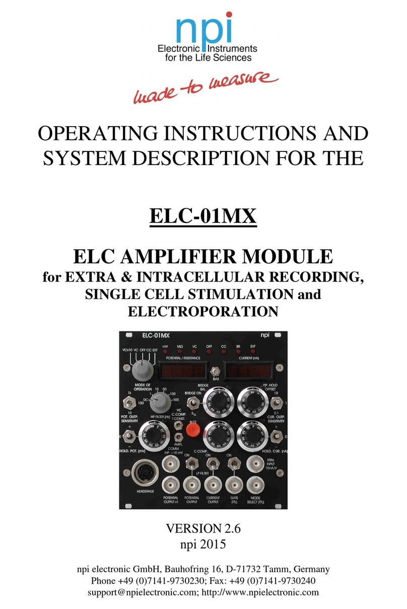 NPI ELC-01MX Operating instructions