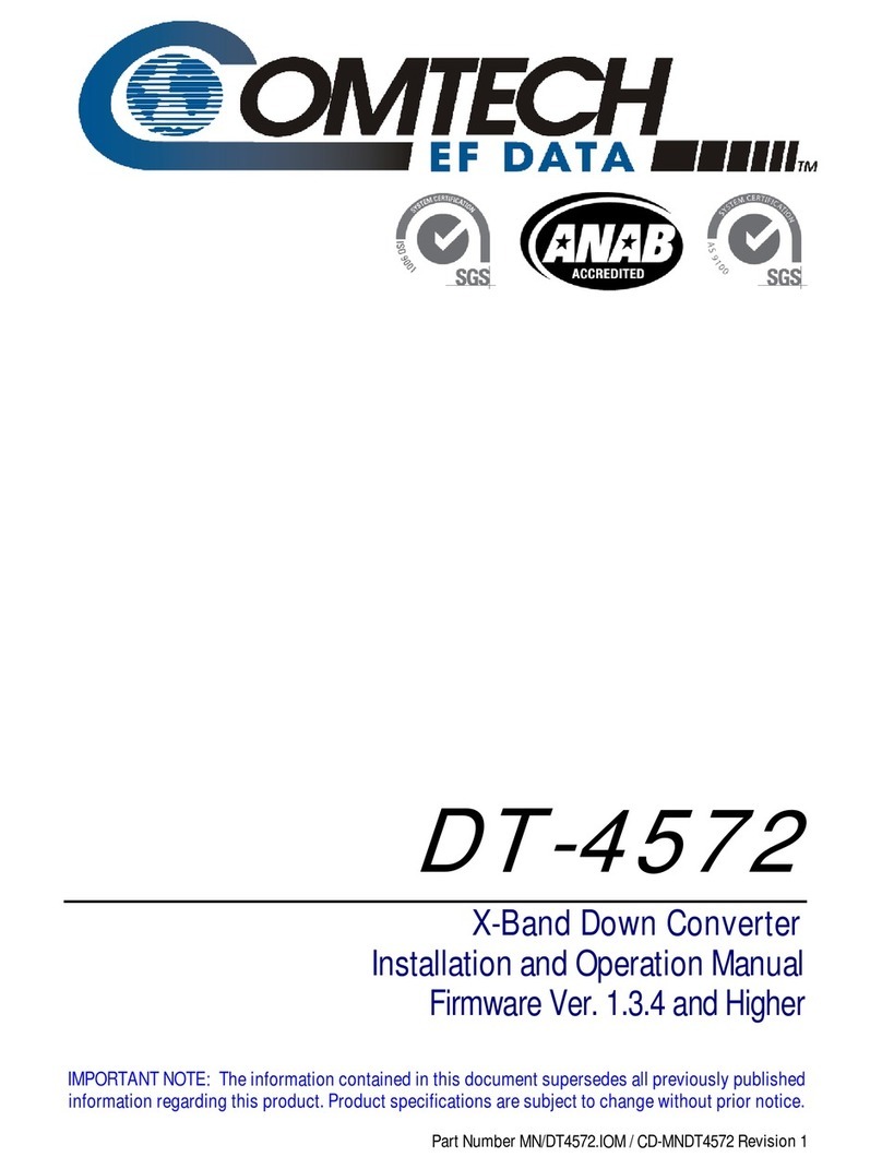 Comtech EF Data DT-4572 User manual