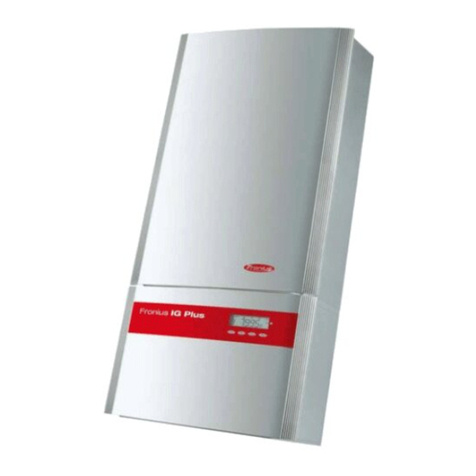 FRO­NIUS Fronius IG Plus 35 User manual