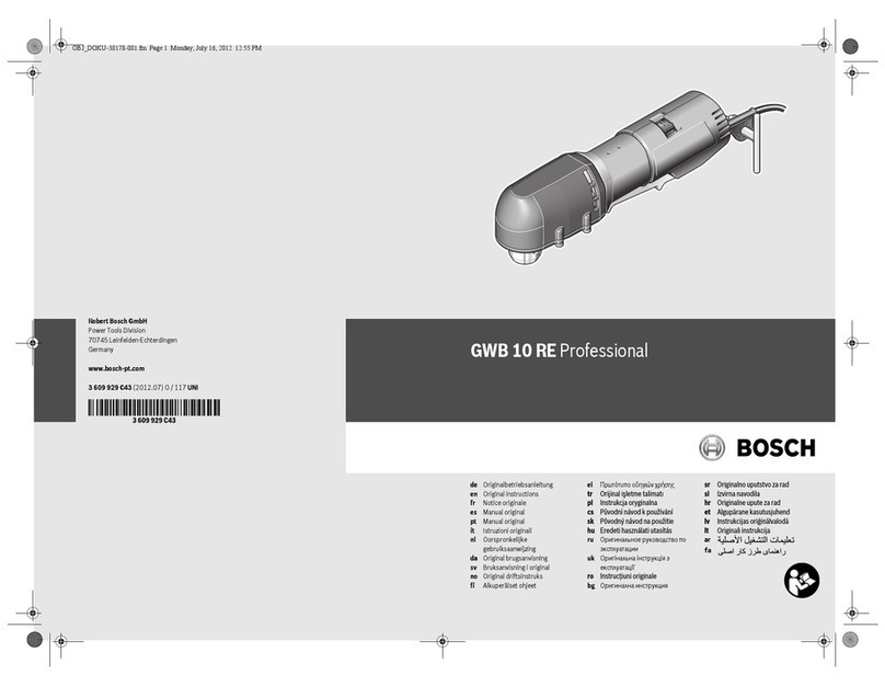 Bosch GWB 10 RE Professional User manual