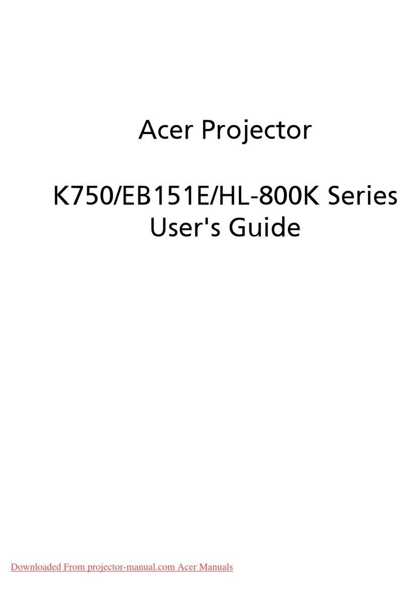 Acer K750/EB151E/HL-800K Series User manual
