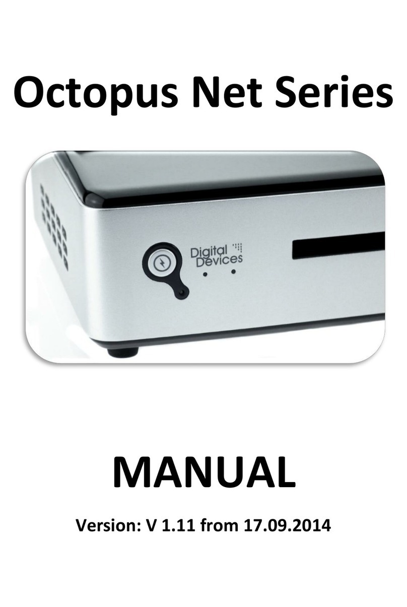Digital Devices Octopus Net User manual