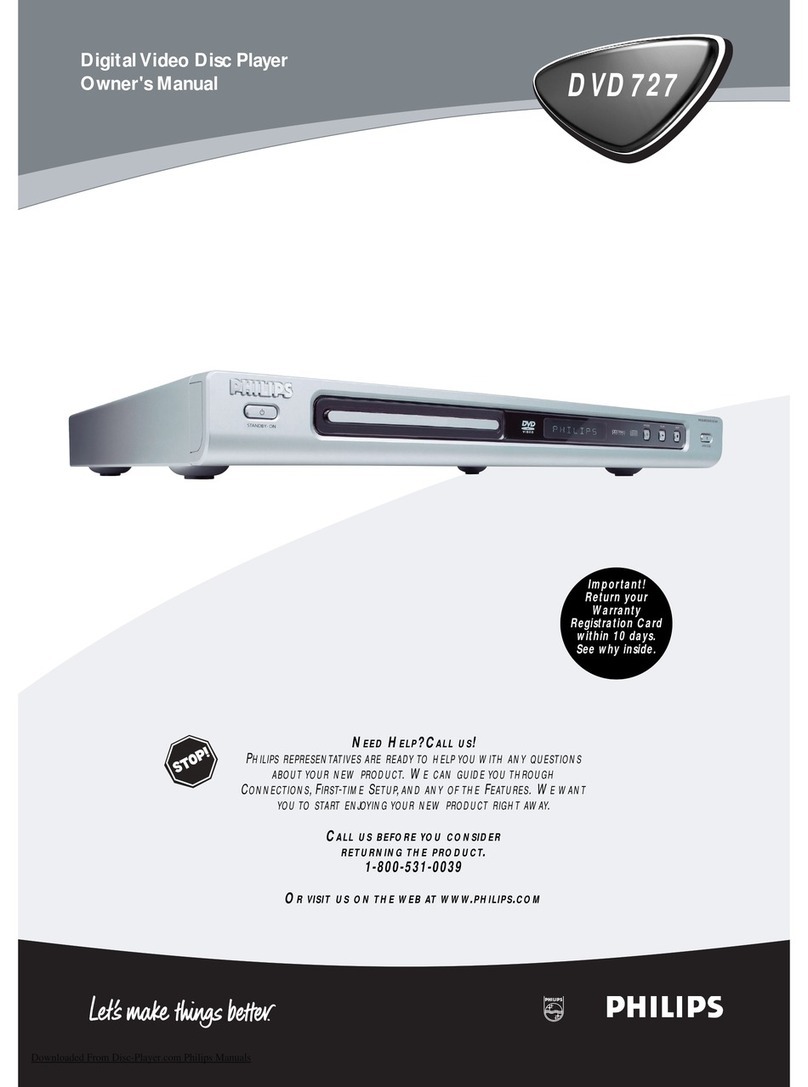 Philips DVD727 User manual