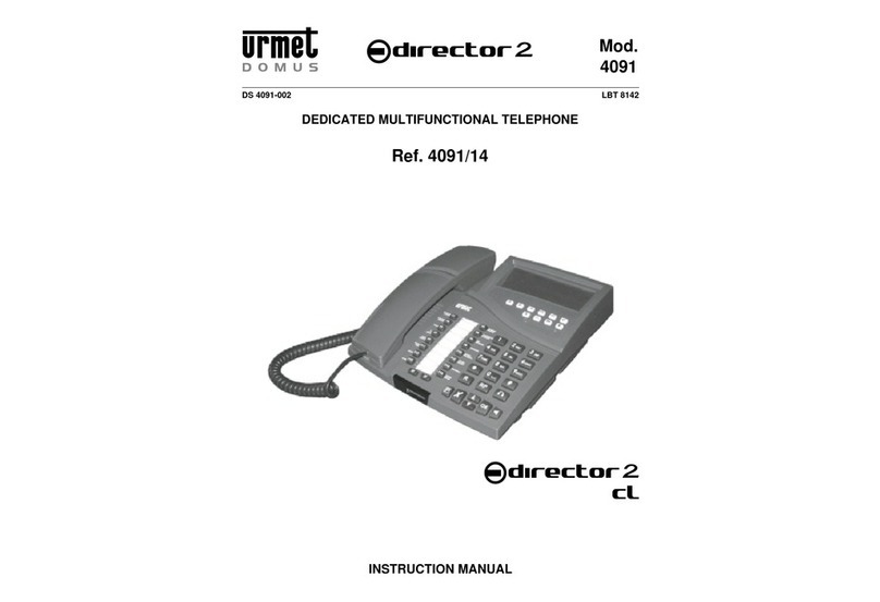urmet domus Director 2 CL 4091 instruction manual