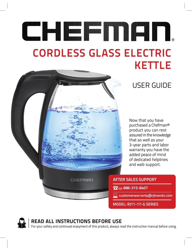 Chefman RJ11-17-G SERIES user guide Chefman RJ11-17-G SERIES user guide