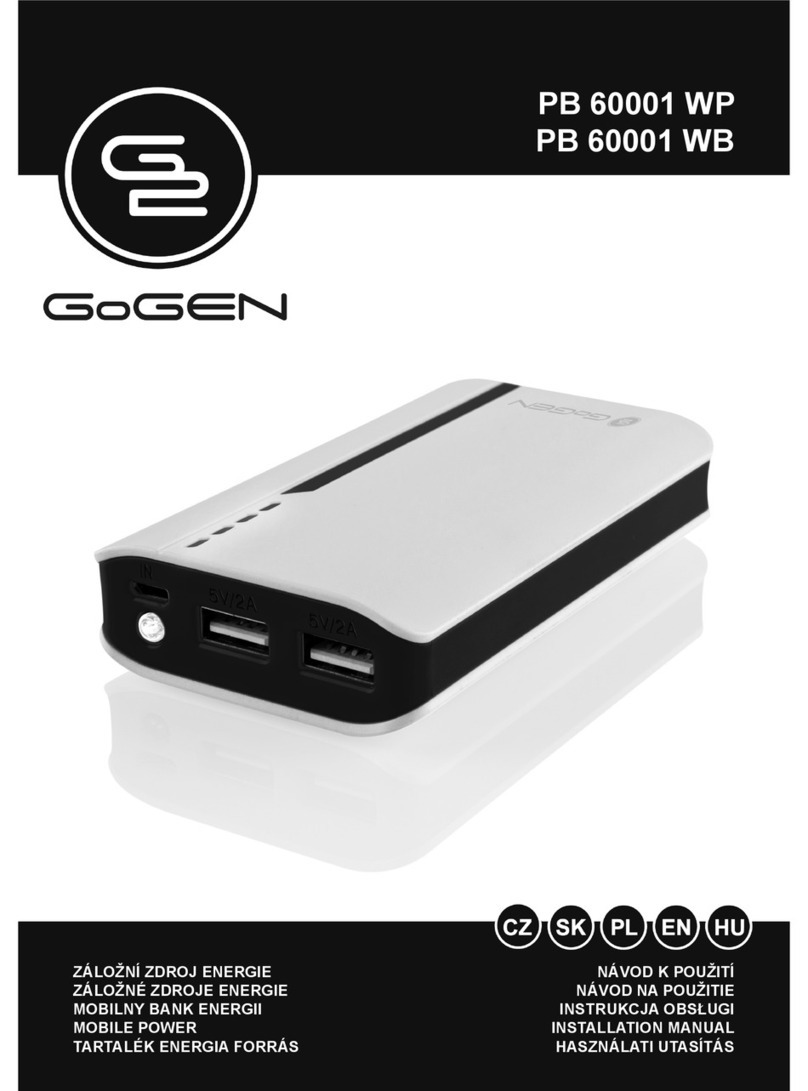 Gogen PB 60001 WP User manual