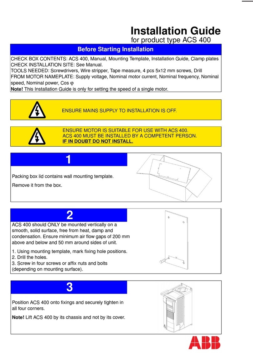 ABB ACS 400 installation guide