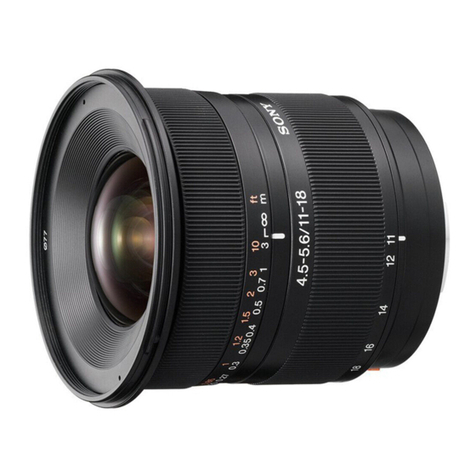 Sony SAL1118 - DT 11-18mm f/4.5-5.6 Aspherical ED Super Wide Angle Zoom... User manual