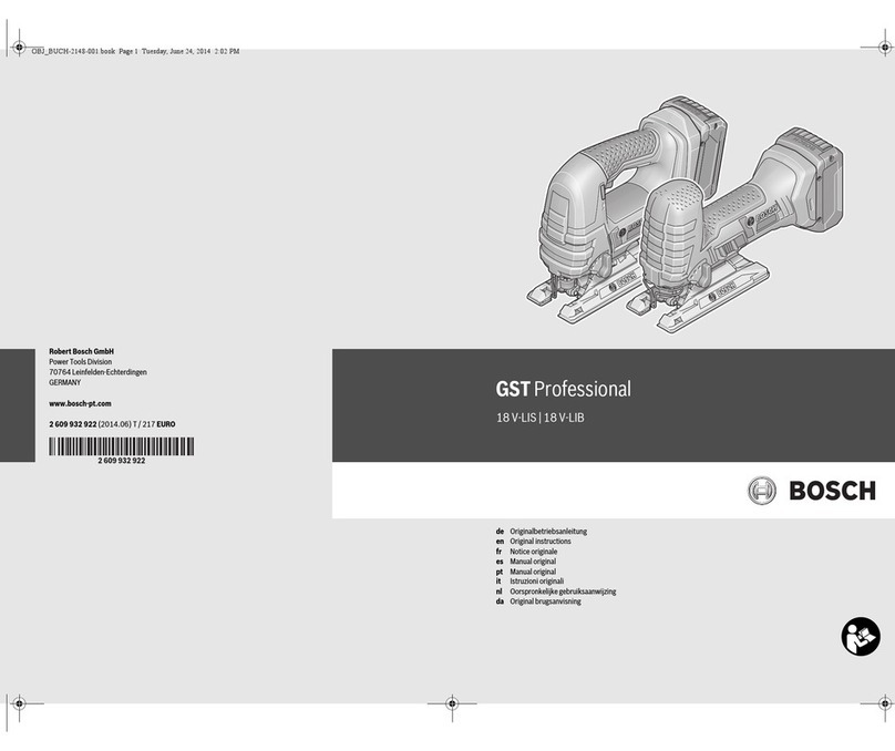 Bosch GST Professional 18 V-LIS User manual