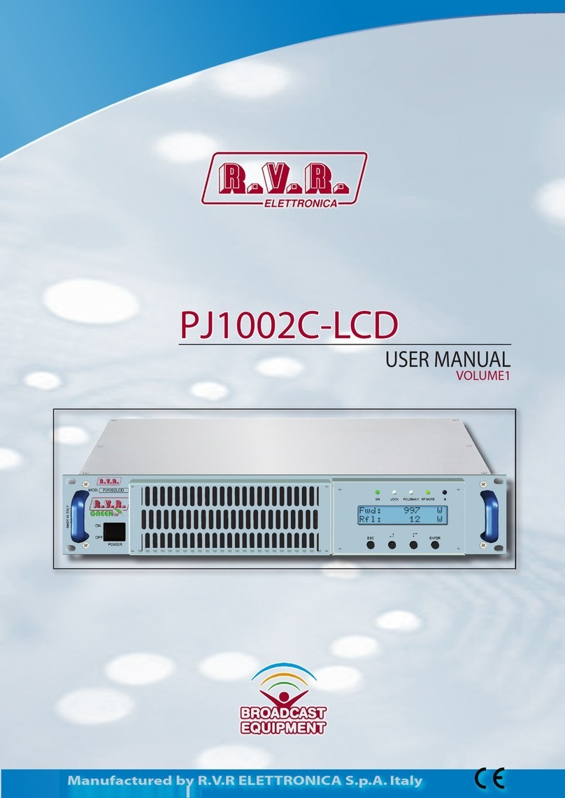 R.V.R. Electronica PJ1002C-LCD user manual