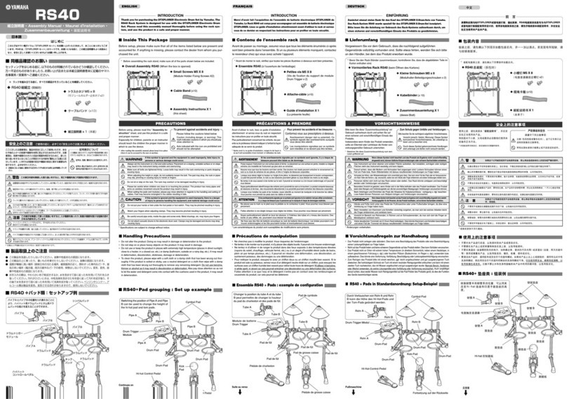 Yamaha RS40 User manual