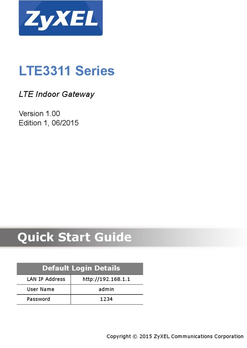 ZyXEL Communications LTE3311 series quick start guide