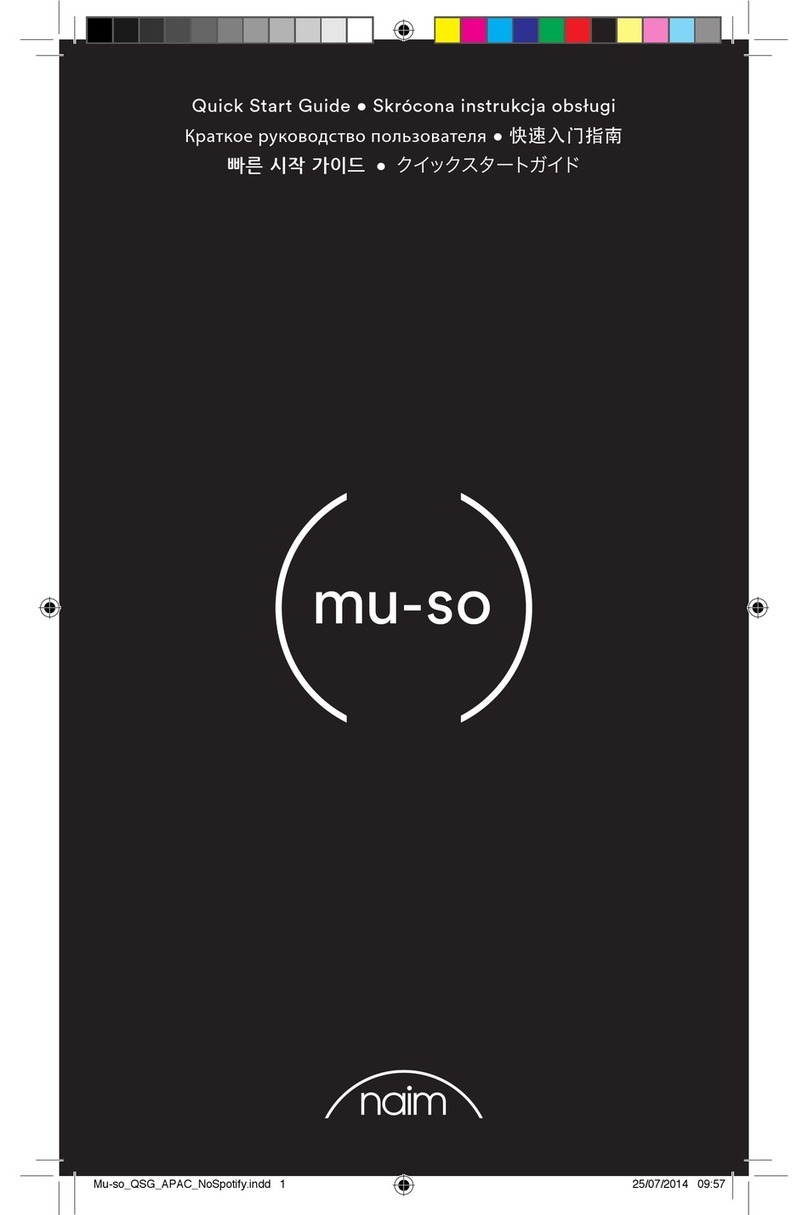 NAIM MU-SO quick start guide