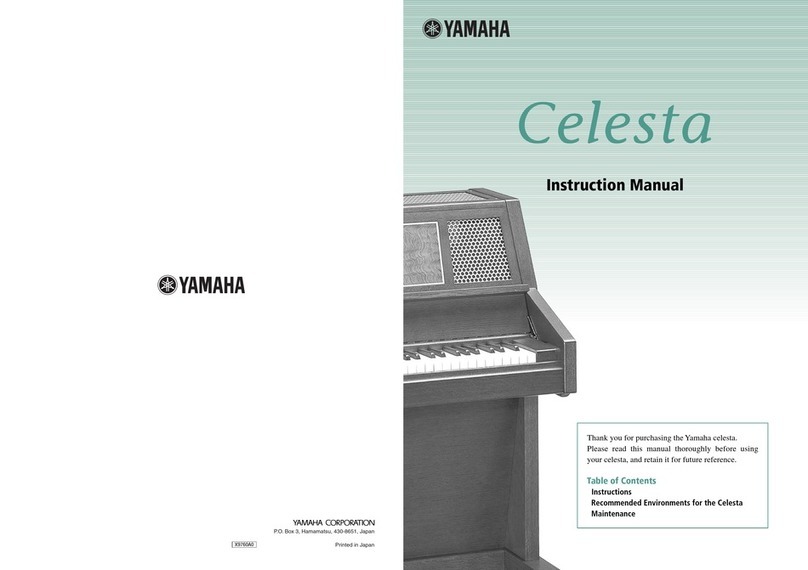 Yamaha Celesta instruction manual