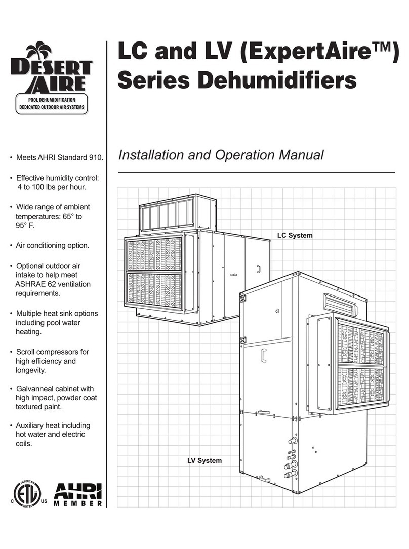 Desert Aire ExpertAire LC Series Installation and operation manual