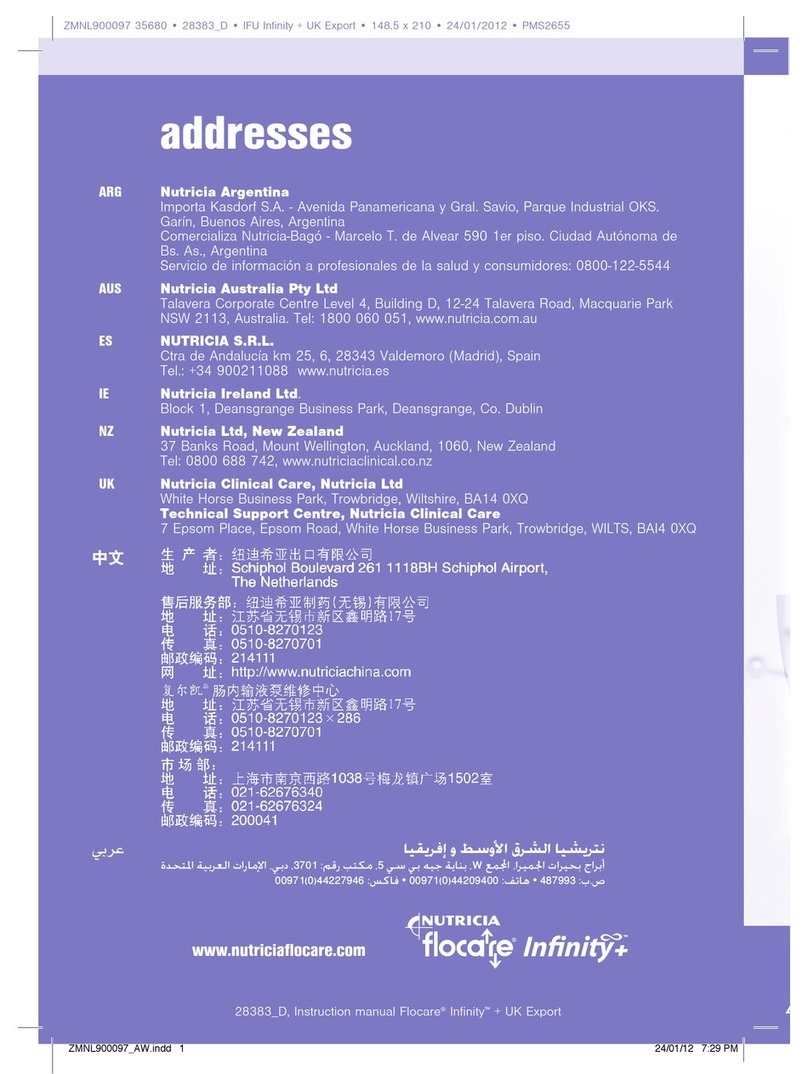 Nutricia Flocare Infinity Plus Instructions for use
