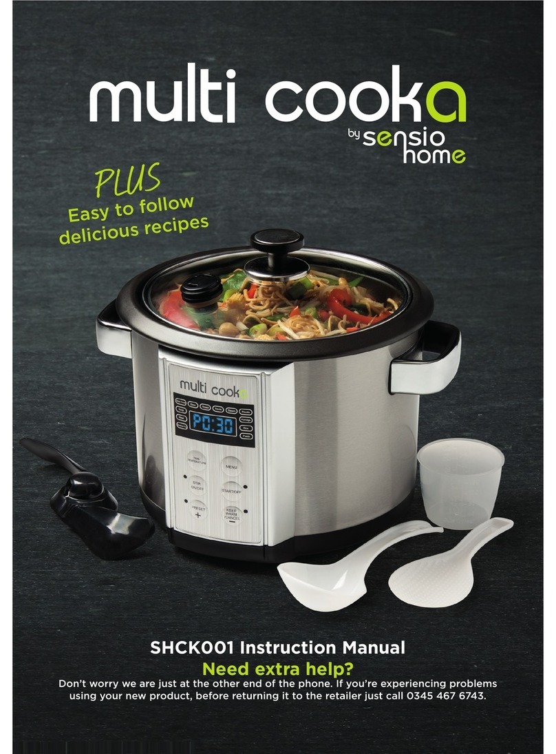 SensioHome Multi Cooka SHCK001 instruction manual