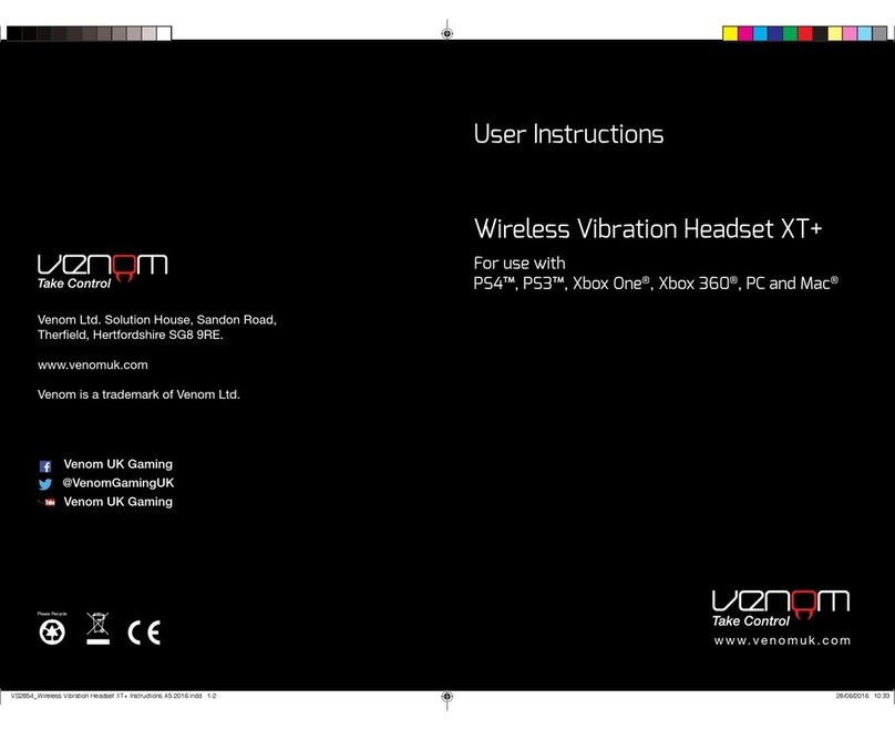 VENOM XT Plus User instructions