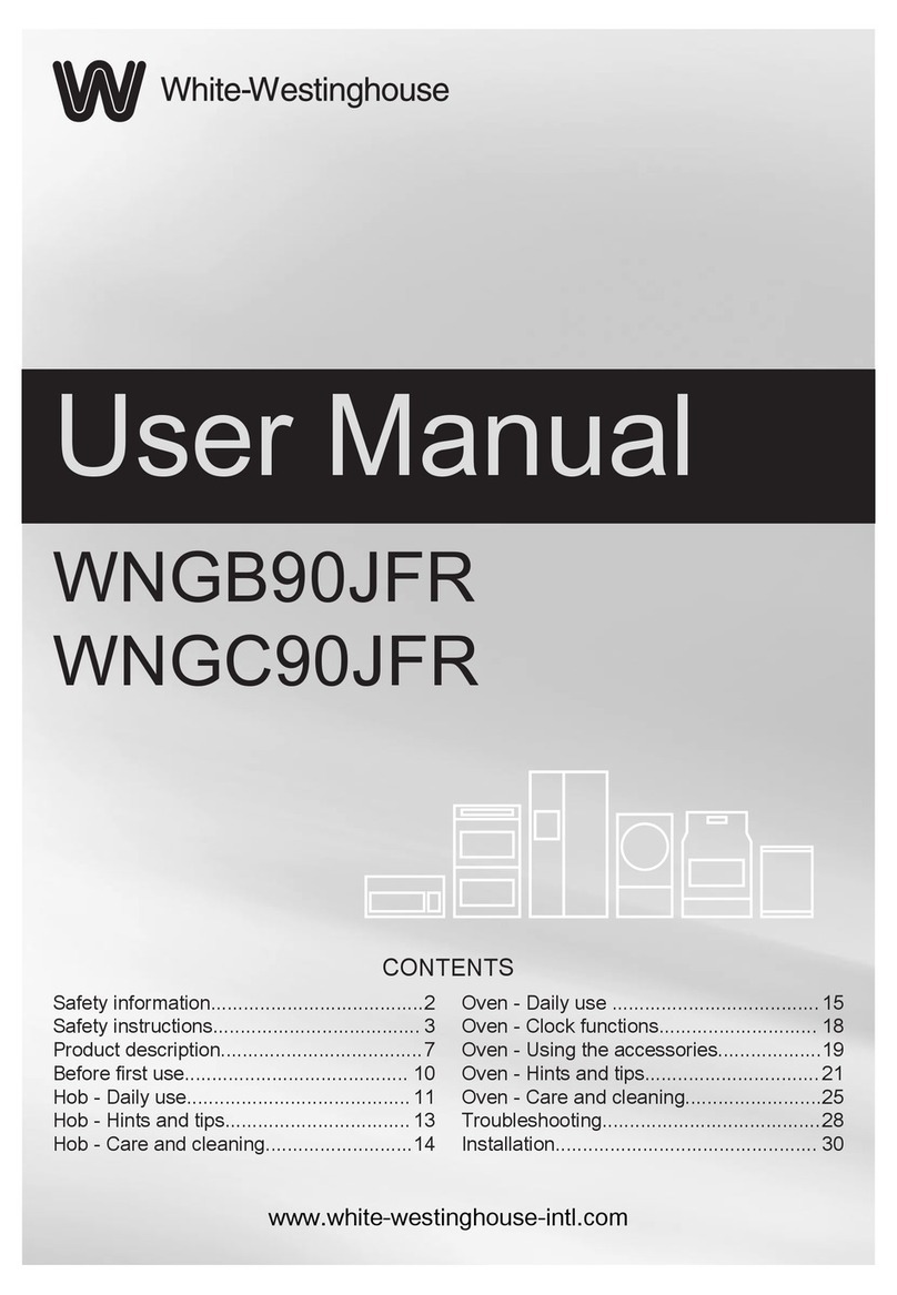 White-Westinghouse WNGC90JFR User manual