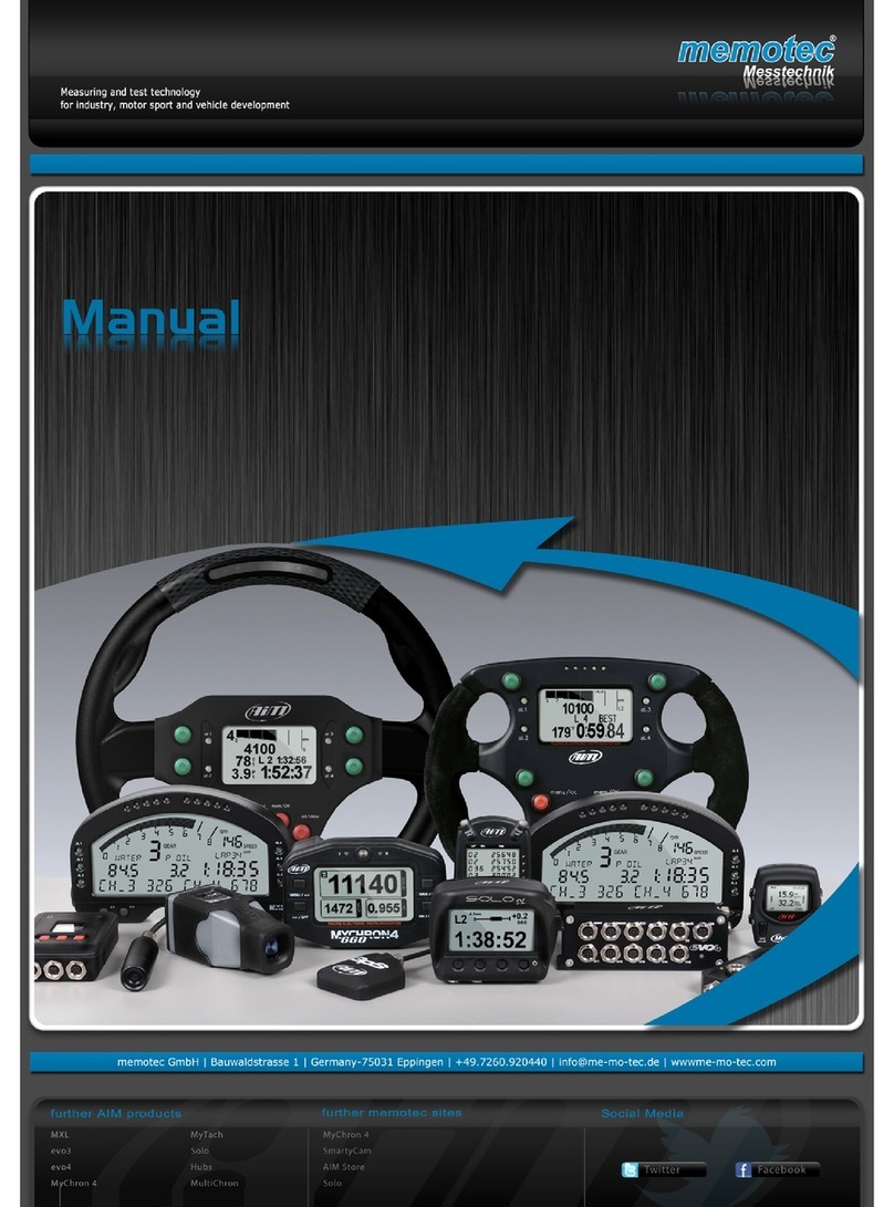 Memotec mychron 3 user manual