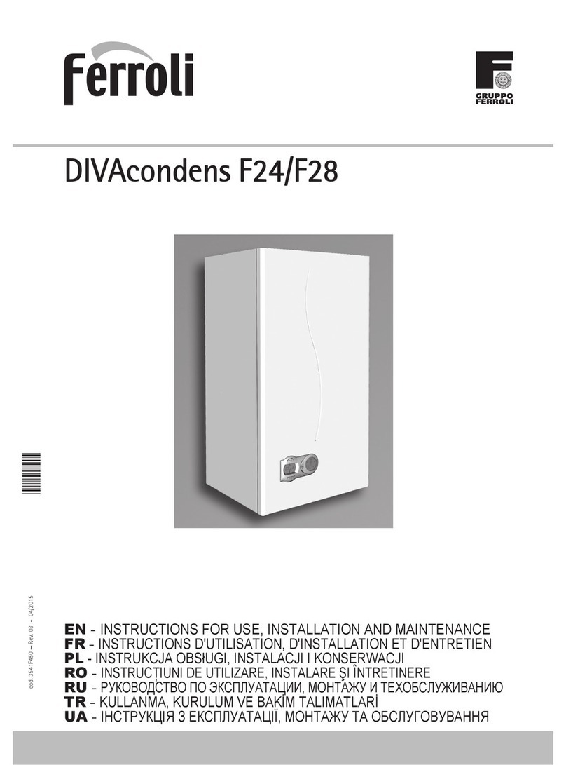 Ferroli DIVAcondens F28 Troubleshooting guide Ferroli DIVAcondens F28 Troubleshooting guide