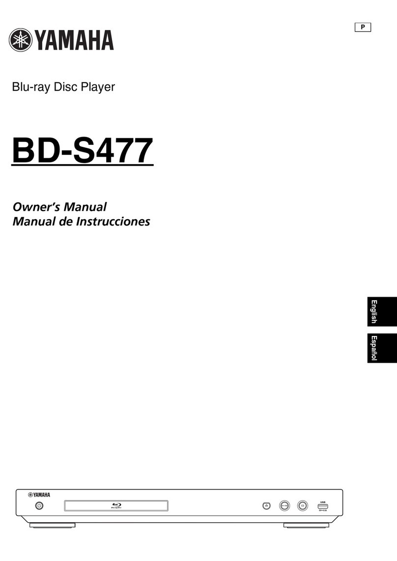 Yamaha BD-S477 User manual