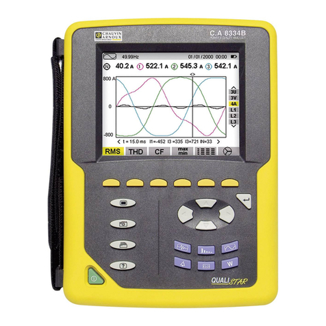 Chauvin Arnoux C.A 8334B user manual