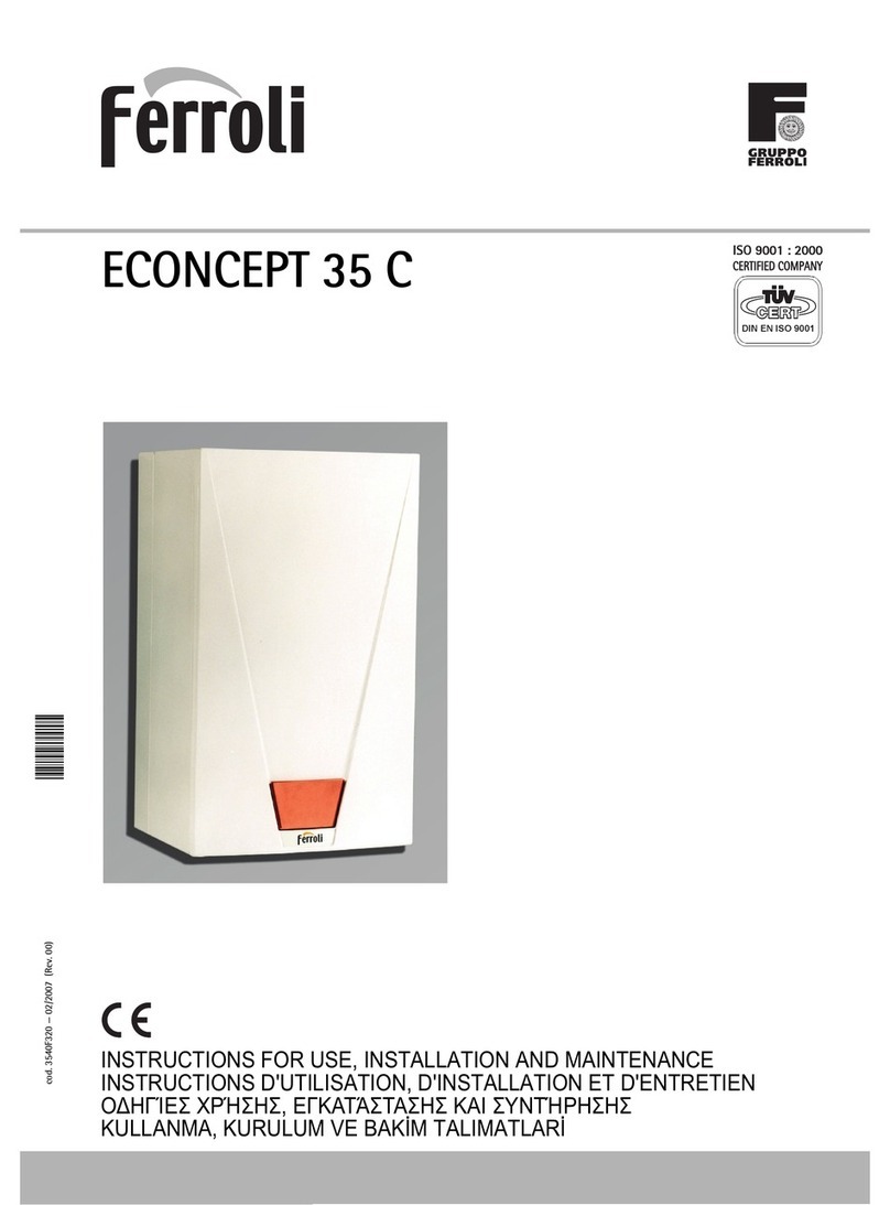 Ferroli ECONCEPT 35 C Troubleshooting guide