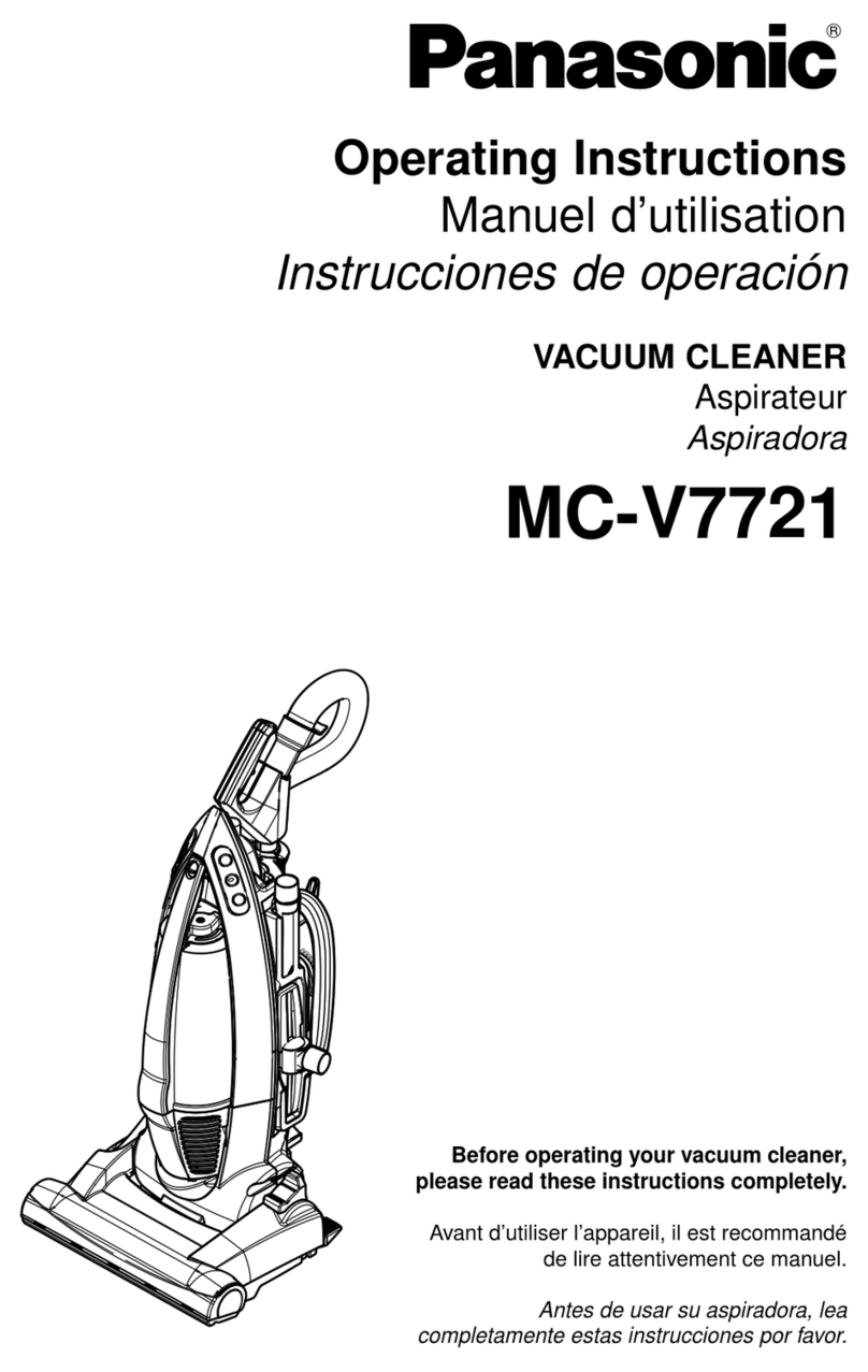 Panasonic MCV7721 - UPRIGHT VACUUM User manual Panasonic MCV7721 - UPRIGHT VACUUM User manual